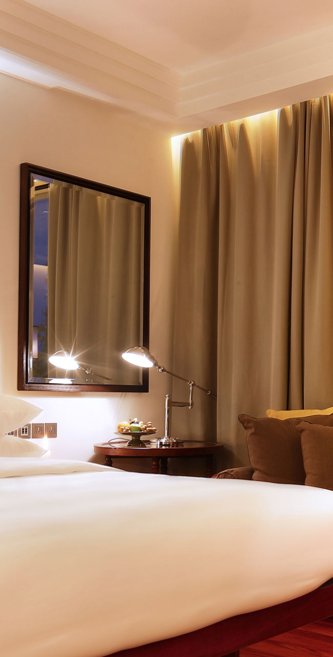 Elegant hotel room with modern decor