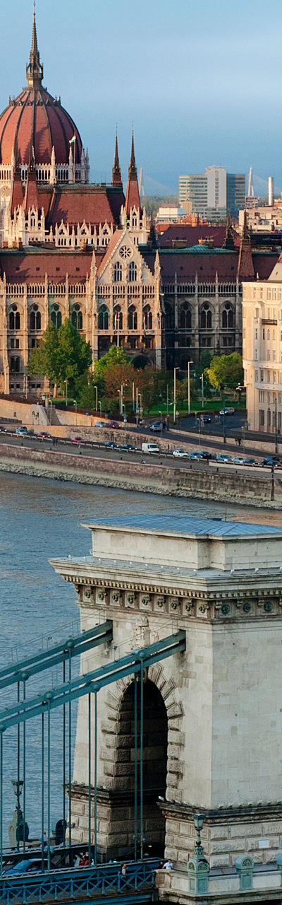 Budapest Parliament and Chain Bridge View