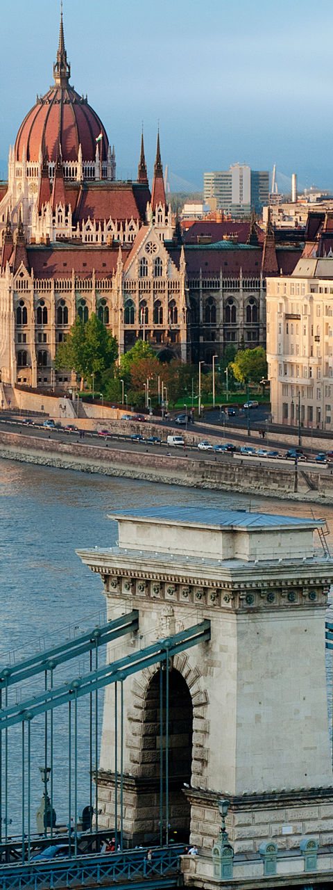 Budapest Parliament and Chain Bridge View