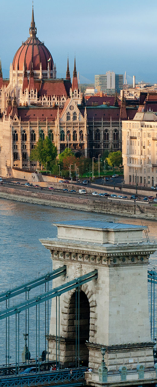 Budapest Parliament and Chain Bridge View