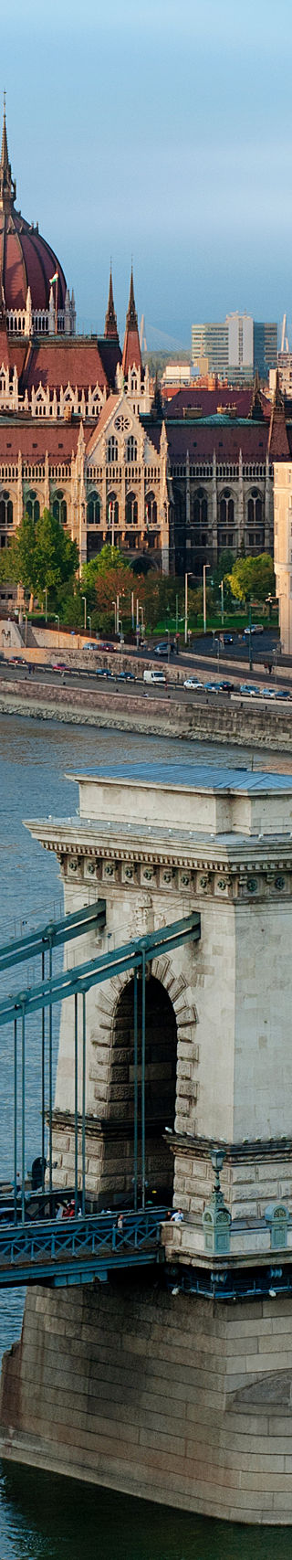 Budapest Parliament and Chain Bridge View