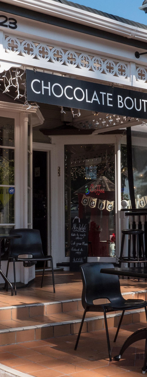 Chocolate Boutique in Parnell Village setting