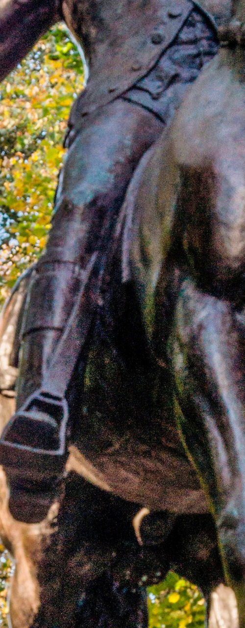 Paul Revere statue in historic park