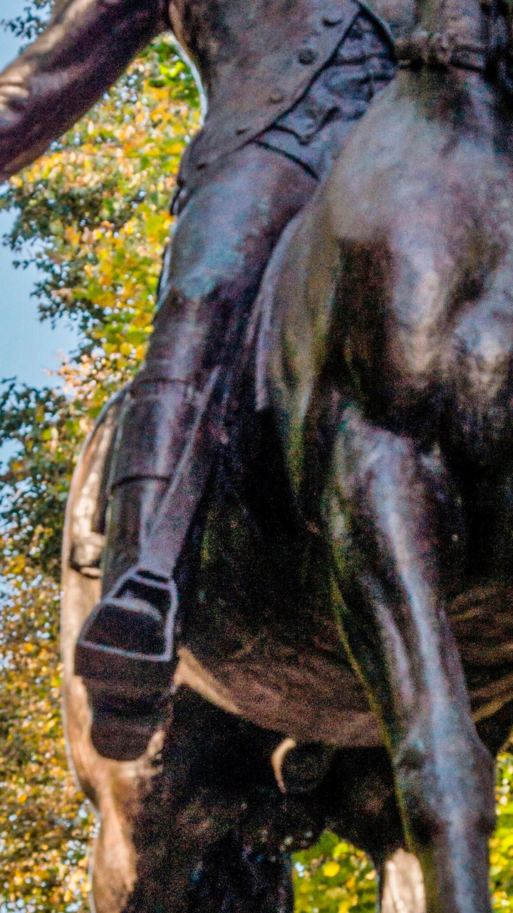 Paul Revere statue in historic park