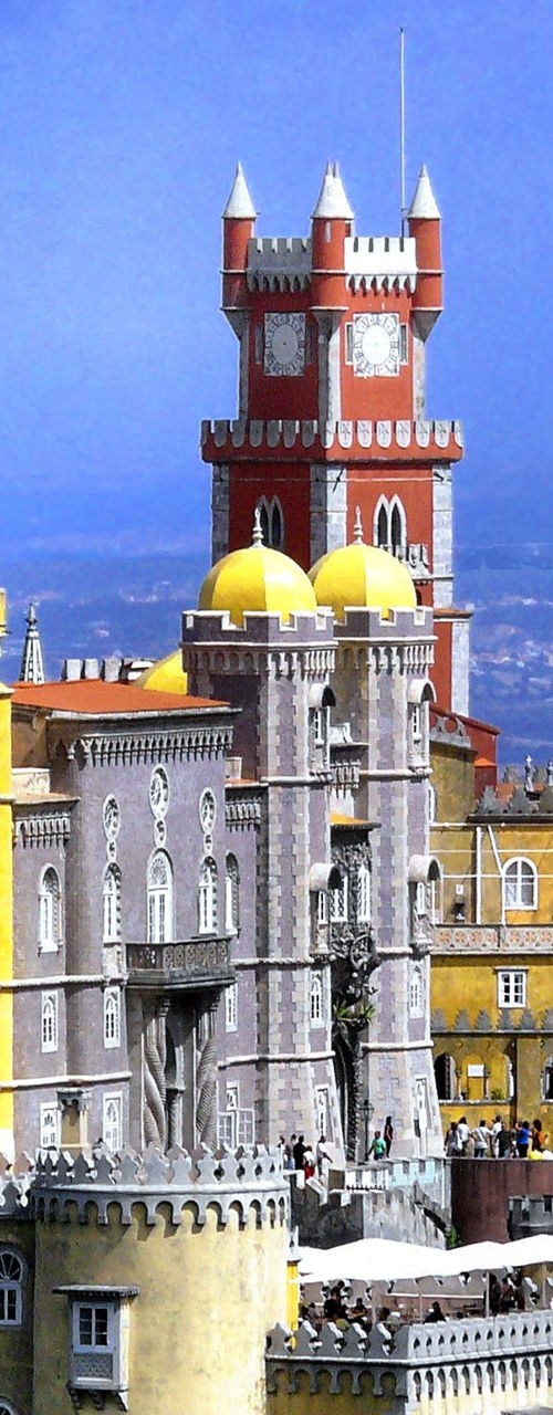 Colorful Pena Palace in Sintra, Portugal