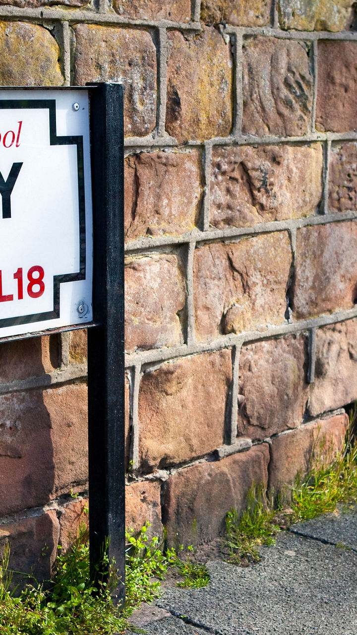 Penny Lane street sign in Liverpool