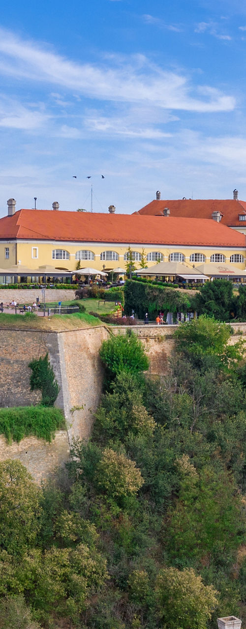 Petrovaradin Fortress overlooking Danube River