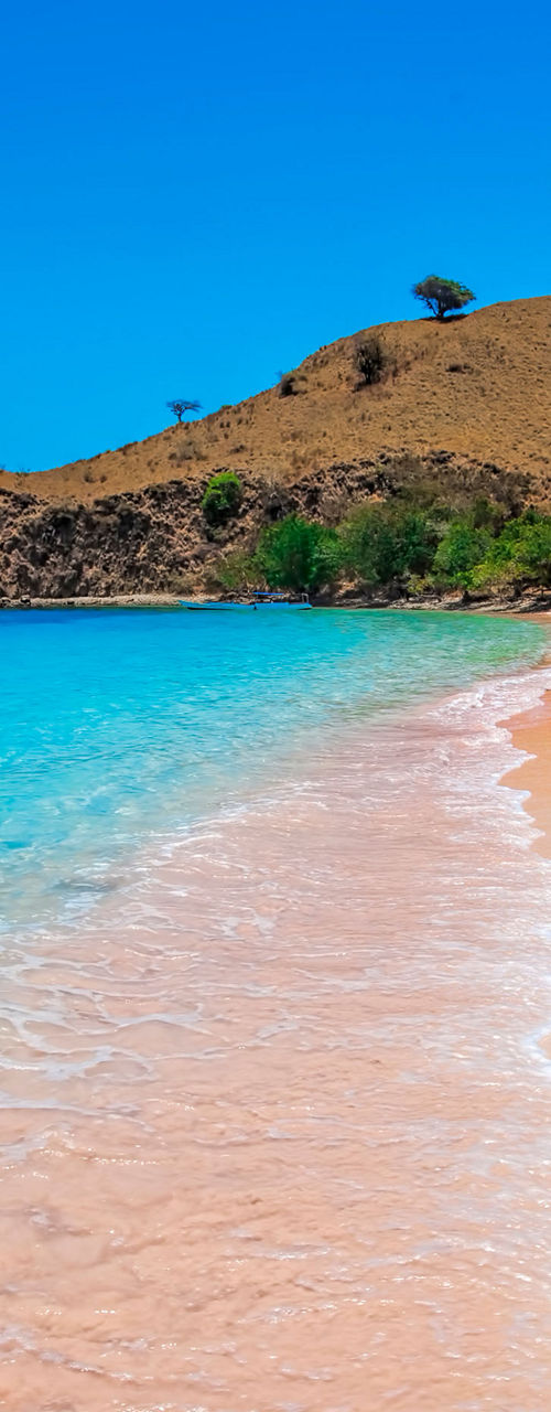 Tropical beach with clear turquoise water