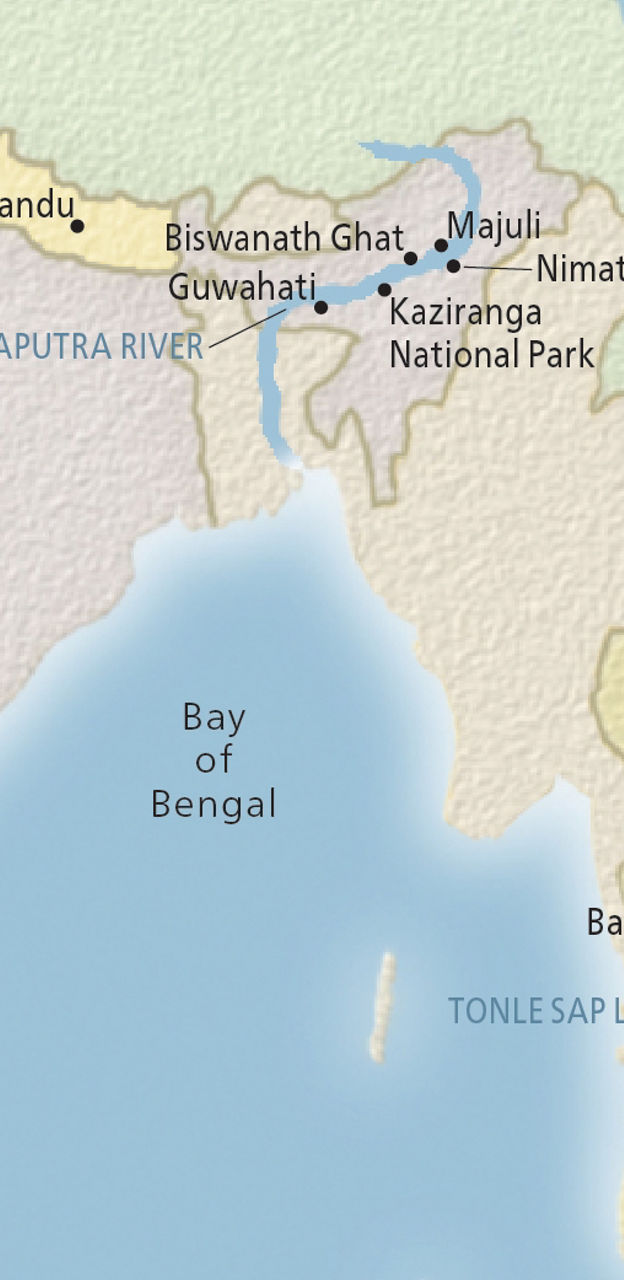 Political map of India and Southeast Asia