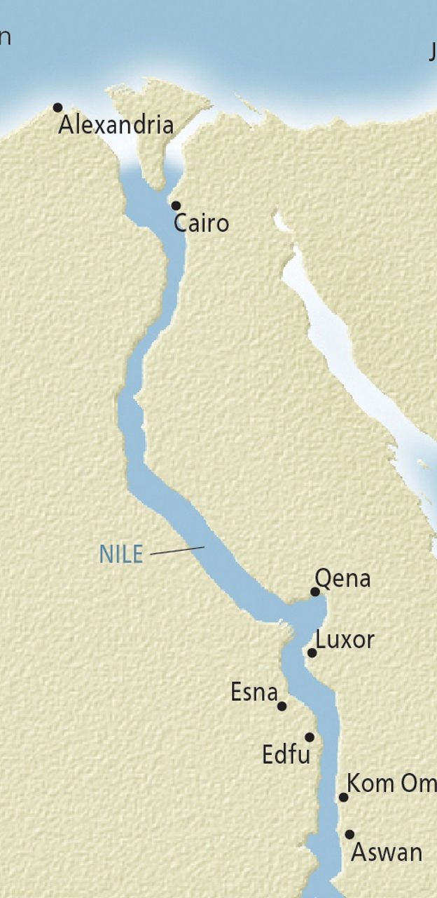 Political map of Egypt Israel and Jordan