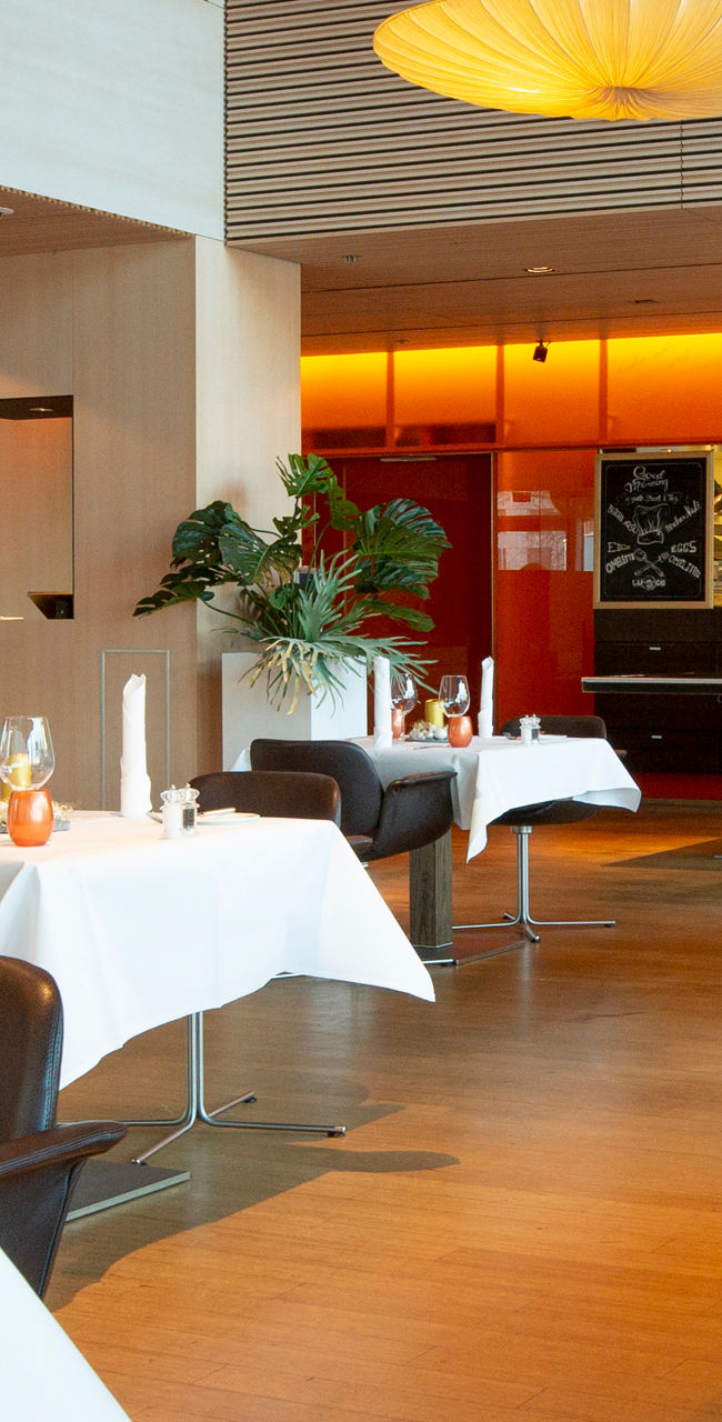 Modern restaurant interior with elegant decor
