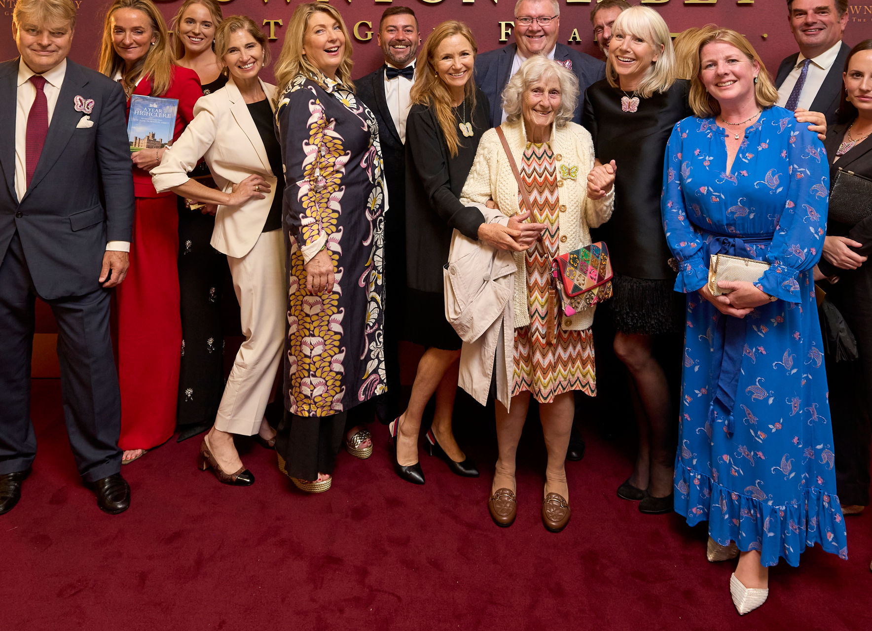 Downton Abbey event group photo backdrop
