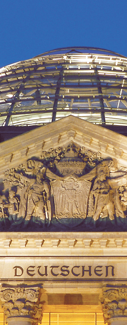Reichstag Building Dome at Night