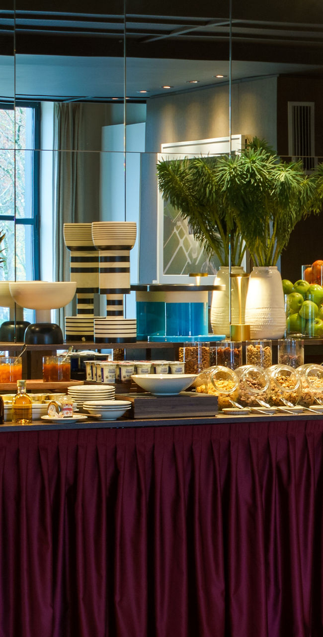Elegant Breakfast Buffet in Modern Setting