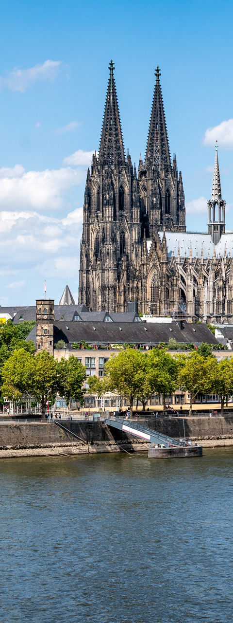 Cologne Cathedral and Rhine River View