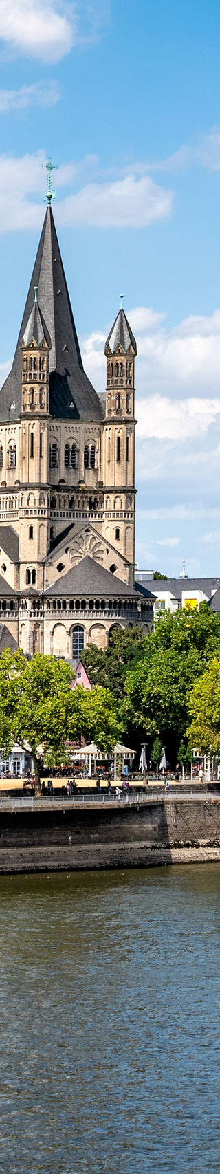 Cologne Cathedral and Rhine River View