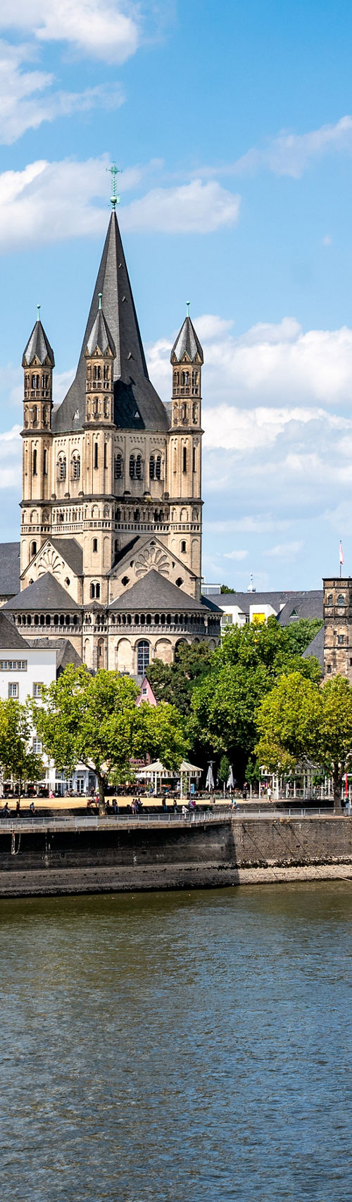 Cologne Cathedral and Rhine River View