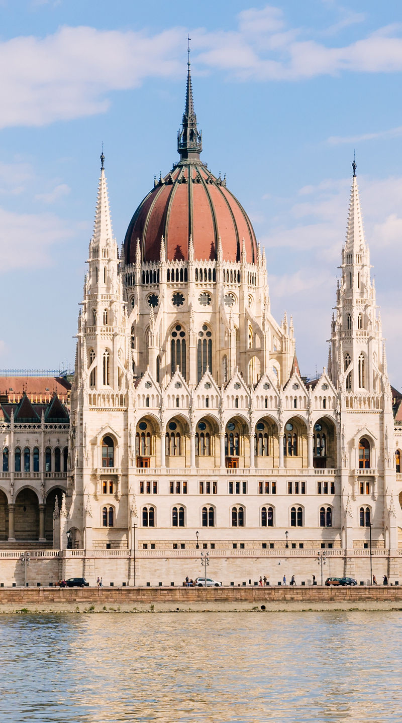 Hungarian Parliament Building by the Danube
