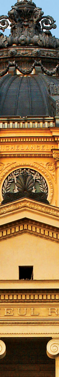 Historic Romanian Athenaeum at sunset