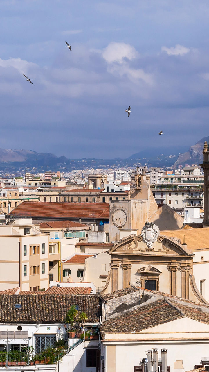 Historic cityscape with domed churches