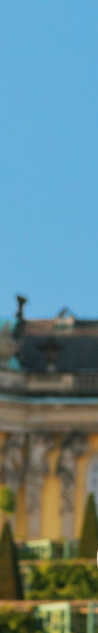 Classical Statue with Historic Palace View