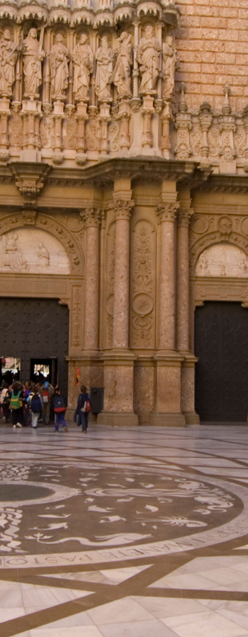 Historic courtyard with ornate architecture