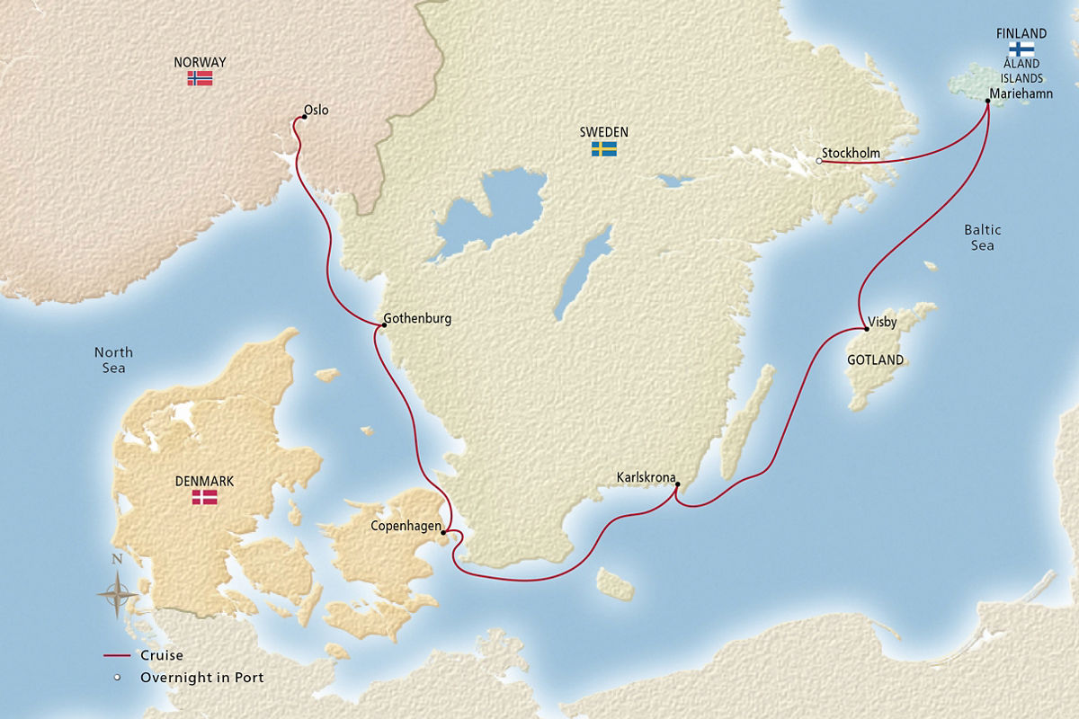 Scandinavian Discovery – route map