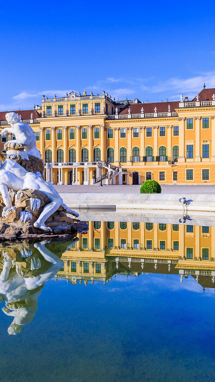 Schönbrunn Palace with Reflecting Pool