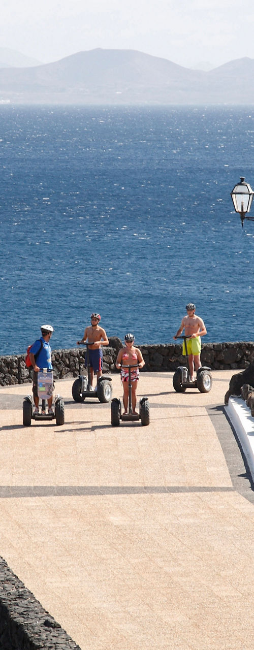 Group on Segways by Ocean View