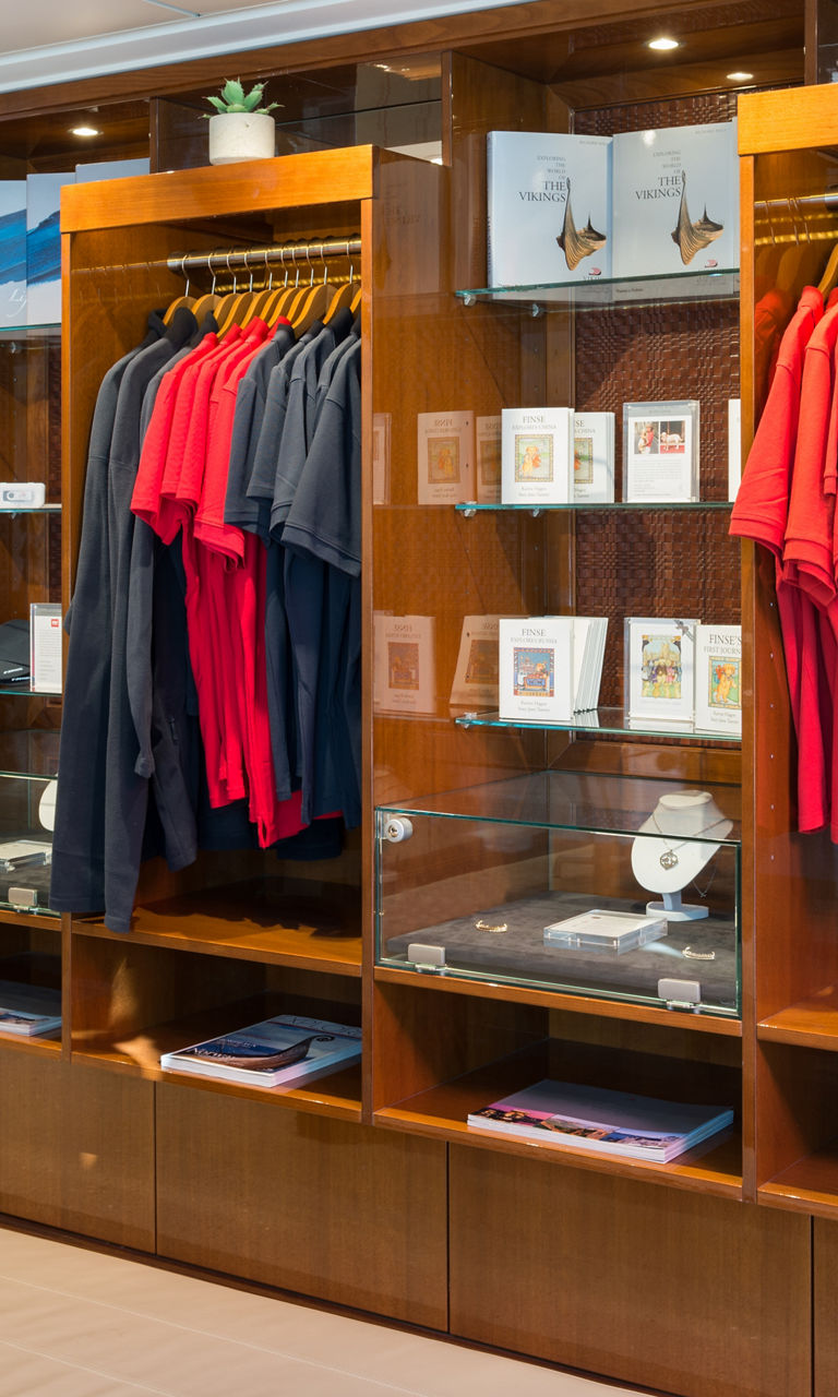 Retail display with clothing and accessories