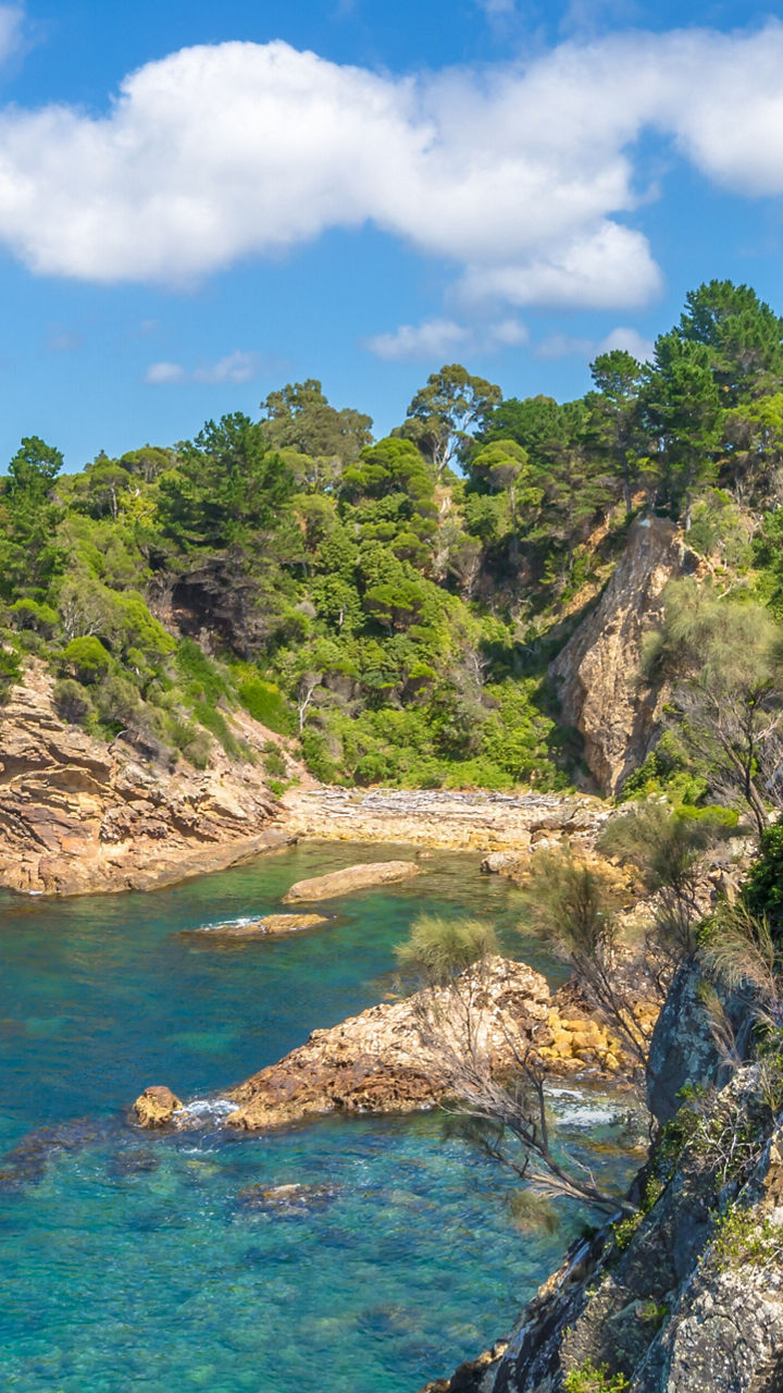 Scenic coastal cliffs with turquoise waters