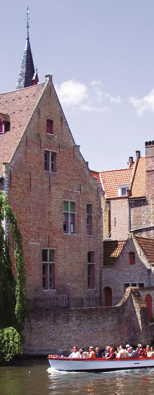 Scenic canal with historic buildings