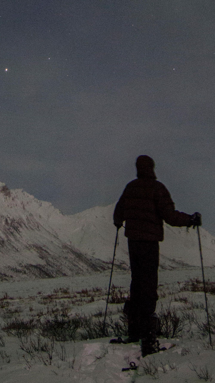 Hunting for the Northern Lights by Snowshoe