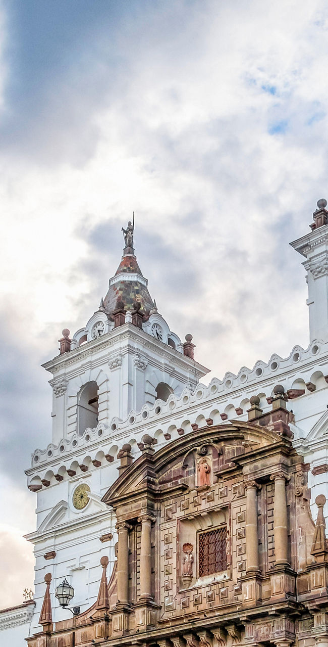 Historic church in Quito city square