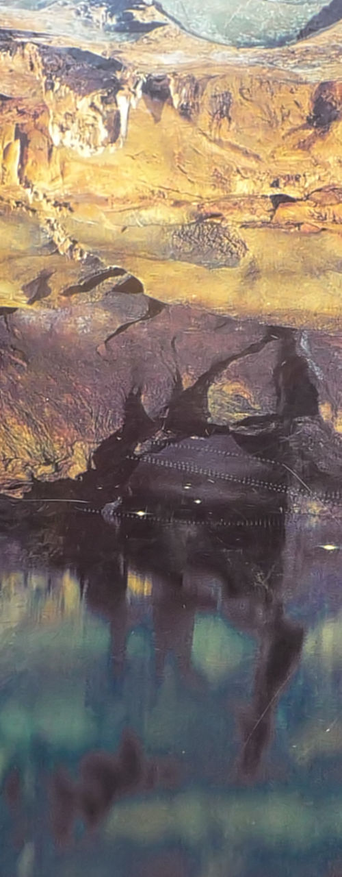 Rowboats on Underground Lake in Cave