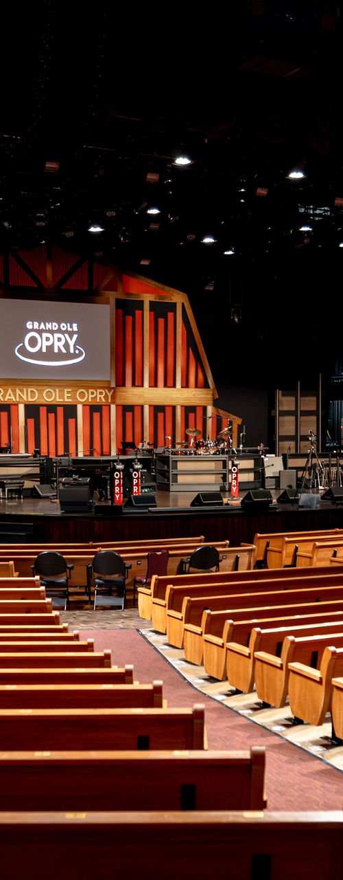 Empty Grand Ole Opry Theater Interior View