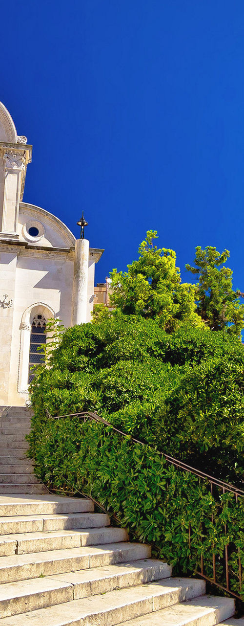 Historic Cathedral with Stone Staircase