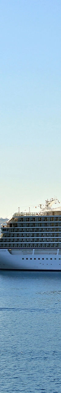 Luxury cruise ship in scenic ocean view