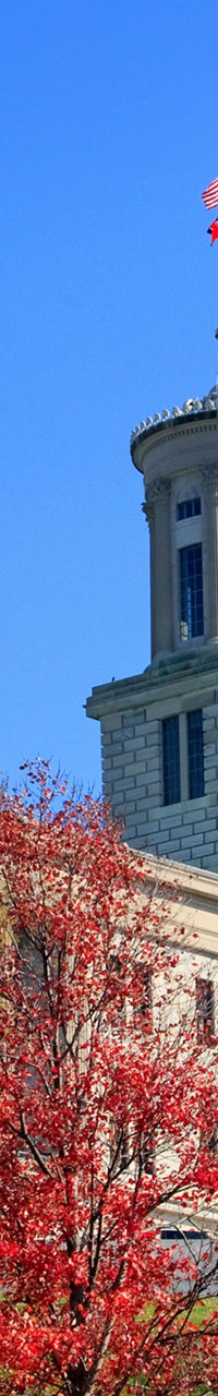Tennessee State Capitol in autumn scenery