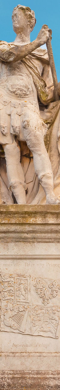 Historic statue at Greenwich Old Royal Naval College
