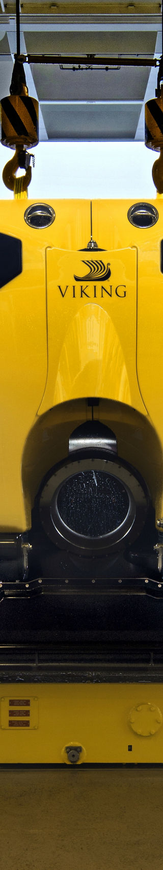 Yellow submarine in industrial ship dock
