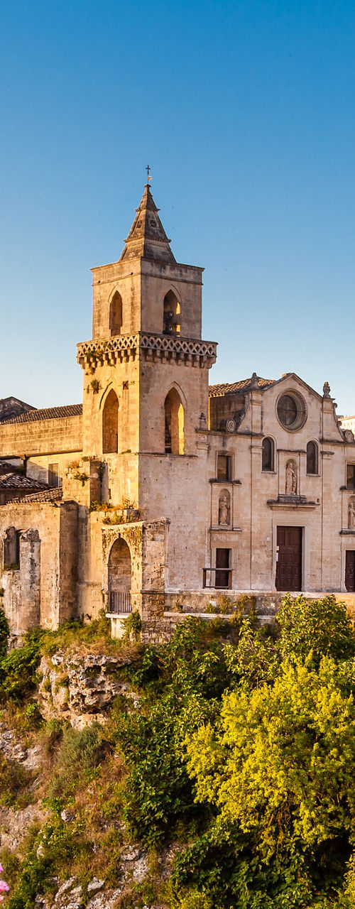 Historic Italian town with cliffside view