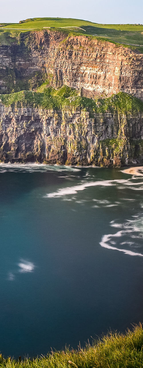 Scenic view of Cliffs of Moher coastline
