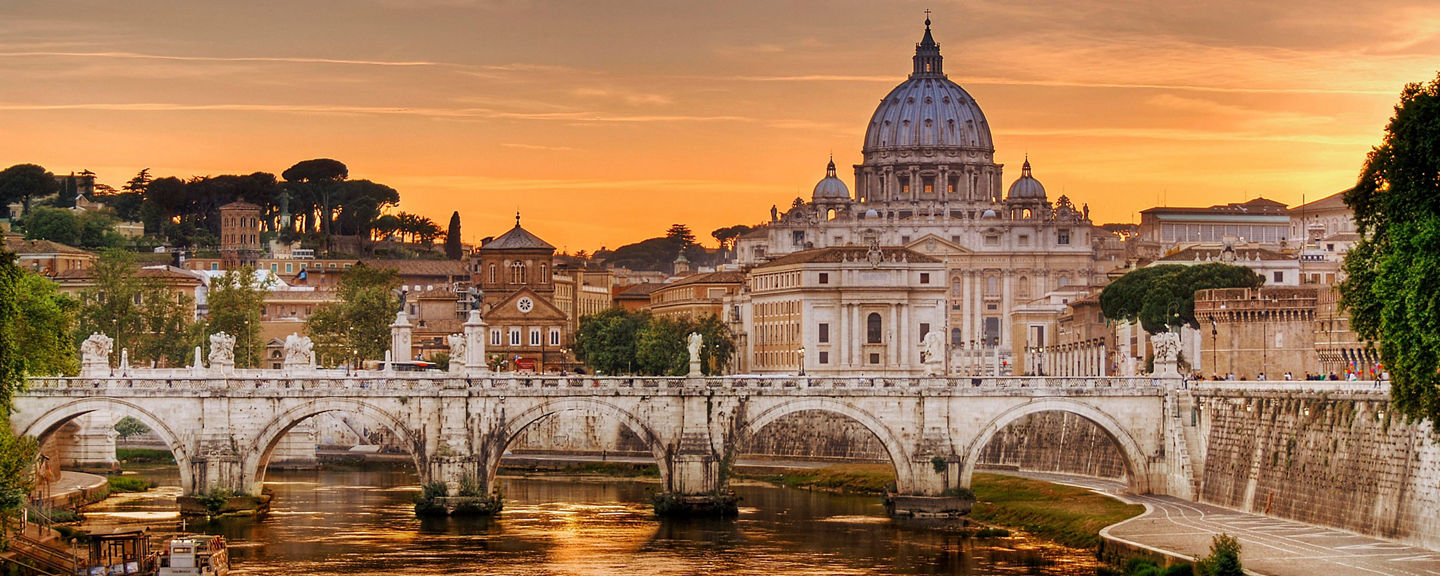 St. Peter's Basilica at Sunset, Rome