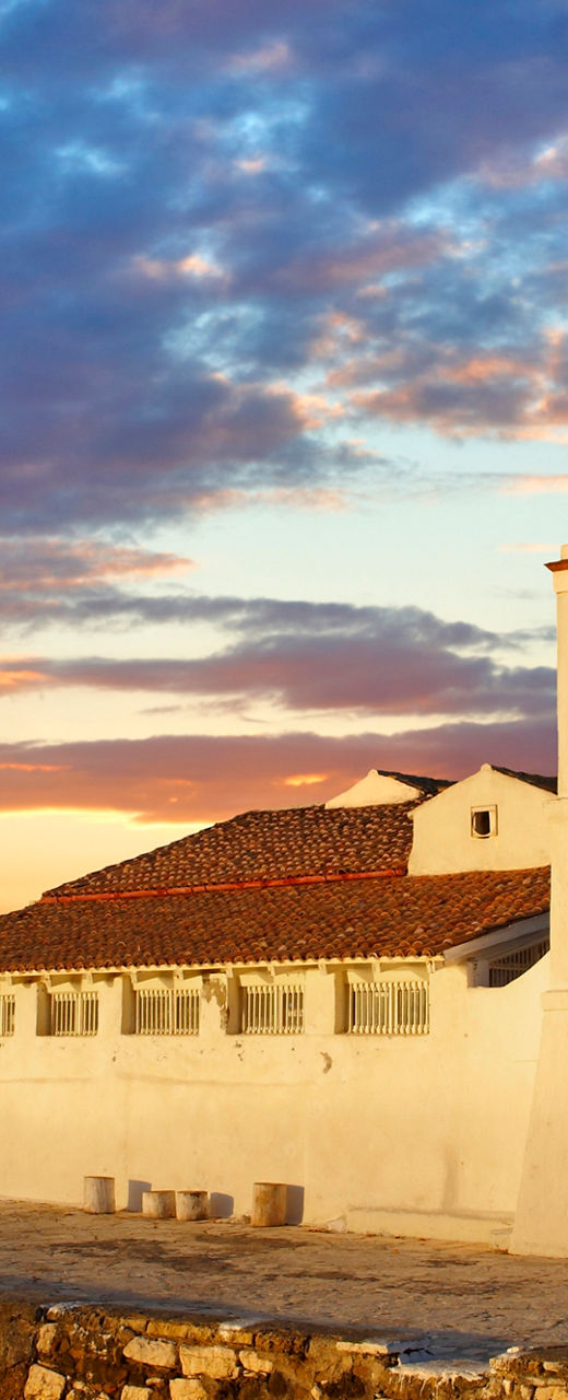 Sunset View of Coastal Bell Tower