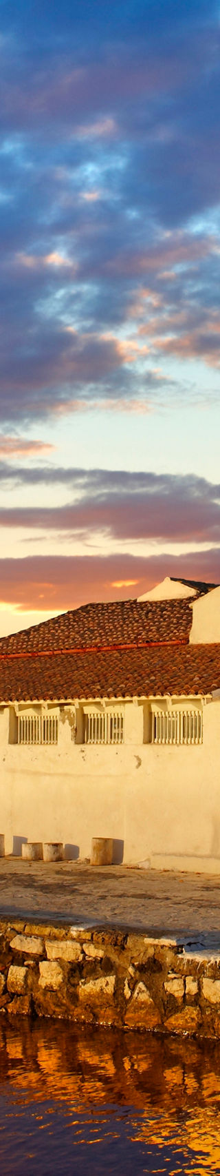Sunset View of Coastal Bell Tower