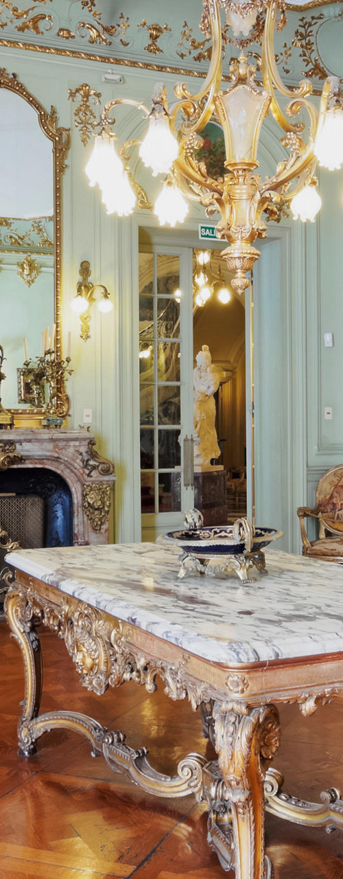 Elegant vintage room with ornate decor