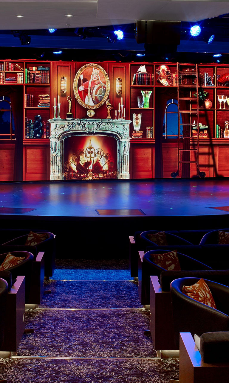 Elegant theater with cozy stage design