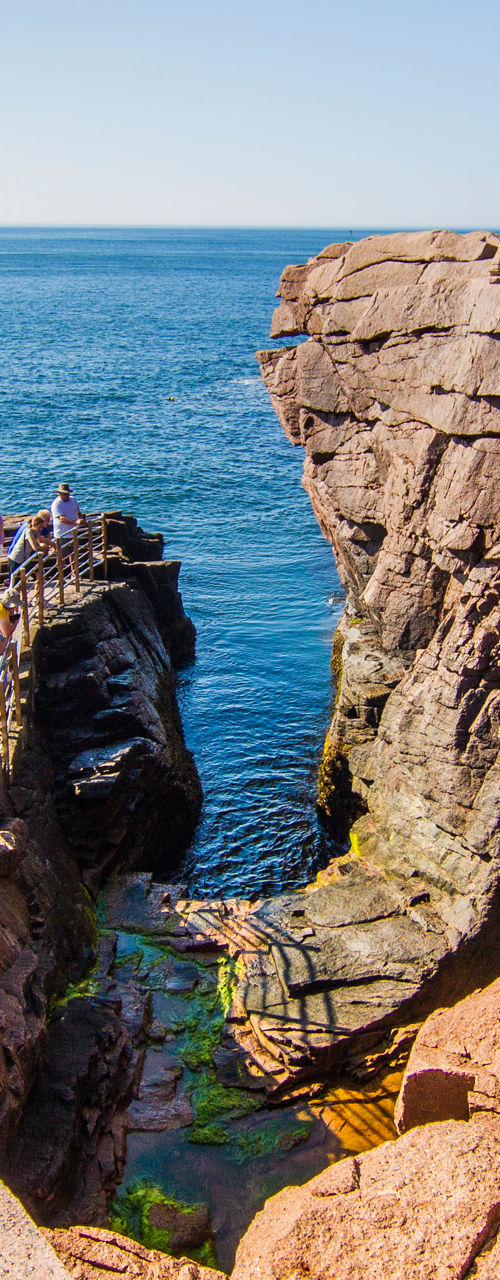 Scenic coastal view with rocky cliffs