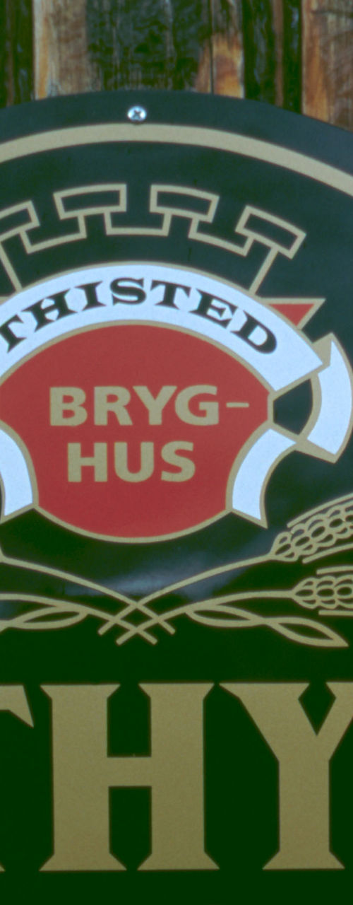 Thisted Bryghus Thy Classic sign on wood